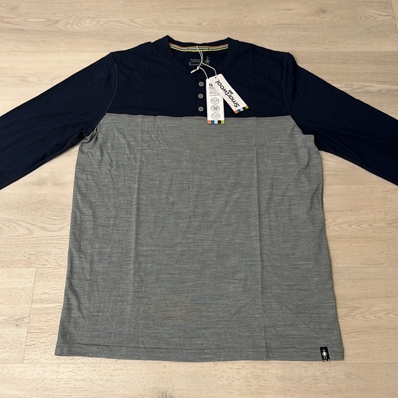Smartwool Men's Long Sleeve Colorblock Henley - Picture 3 of 7